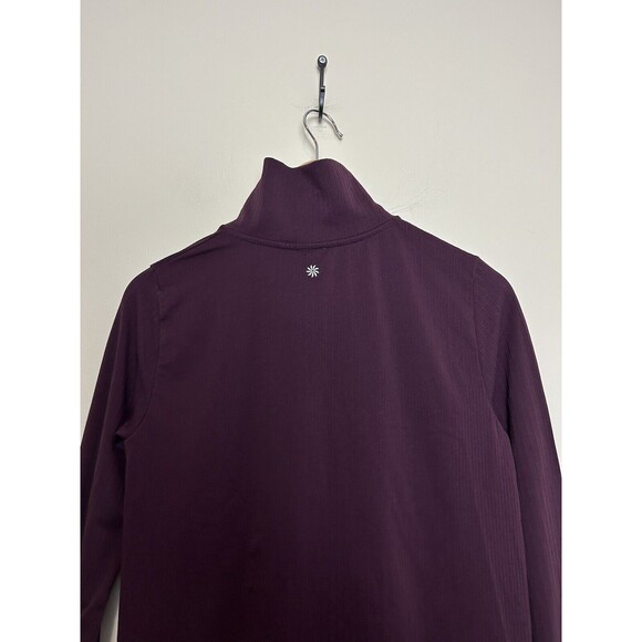 Athleta Purple Flurry Seamless Long Sleeve Henley Top Spiced Cabernet Size M - Picture 8 of 9